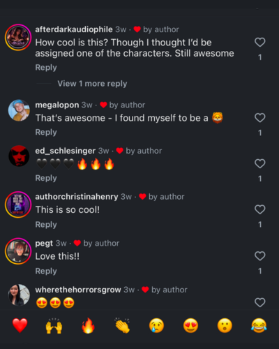 Engagement log snippet